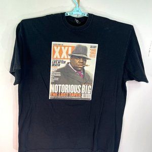 Biggie Smalls Shirt Mens Size 4XL  April 2003 Magazine XXL The Lost Tapes Black